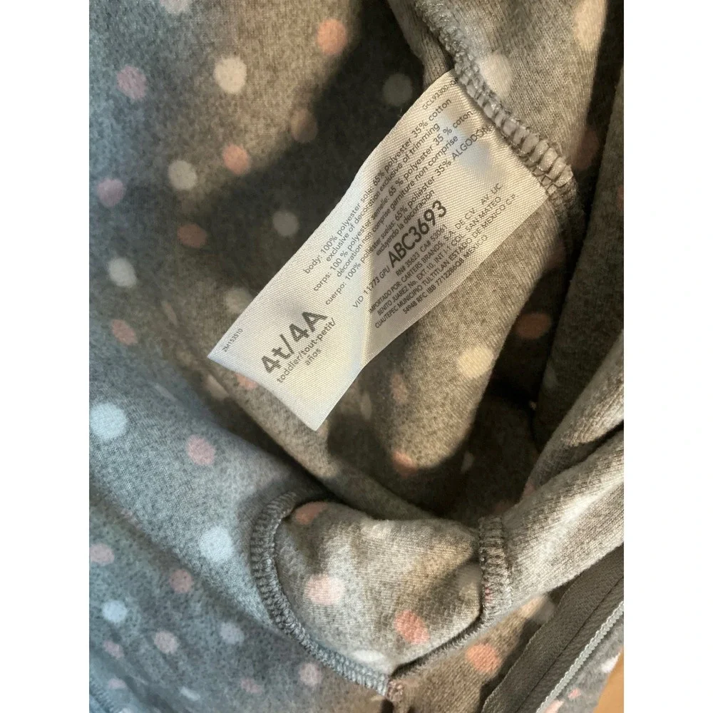Carters fleece footed